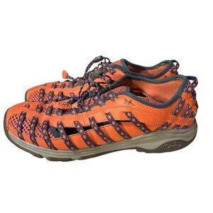 Chaco Womens Performance Footwear Orange/Blue Size 9 Athletic Shoes